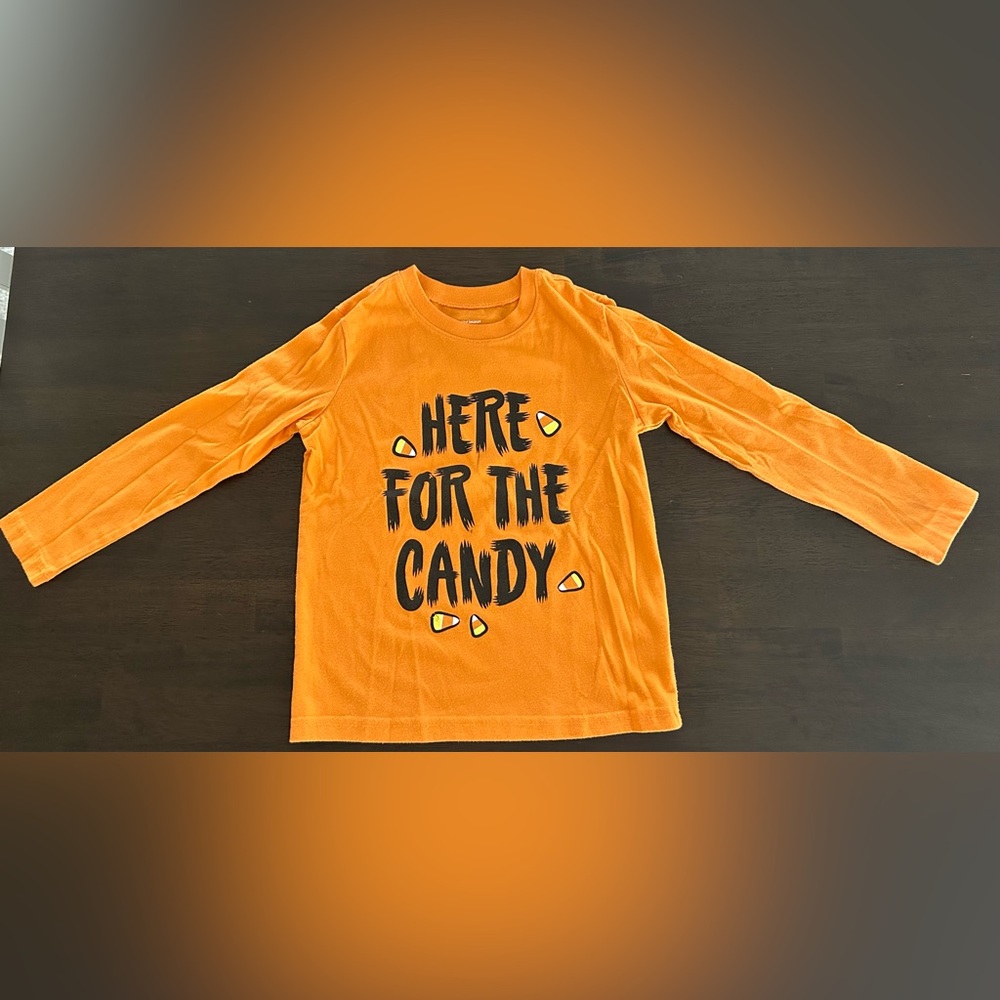 Jumping Beans Orange Long Sleeve Halloween Tee
